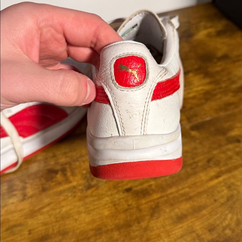 Puma White‎ and Red Athletic Shoes - Picture 4 of 7